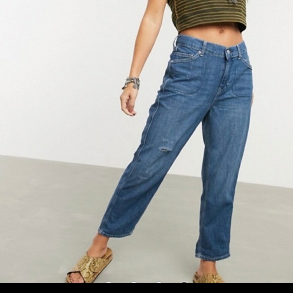 NWT Free People Chloe Mom Jean